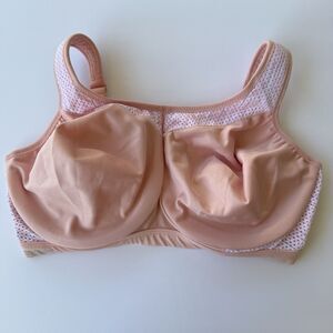 Glamorise High Impact Seamless Underwire Sports Bra New 36G Salmon Pink